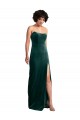 Strapless Long Stretch Velvet Dark Green Sleeveless Black Tie Evening Gown / Prom Dress / Bridesmaid Dress Darwin